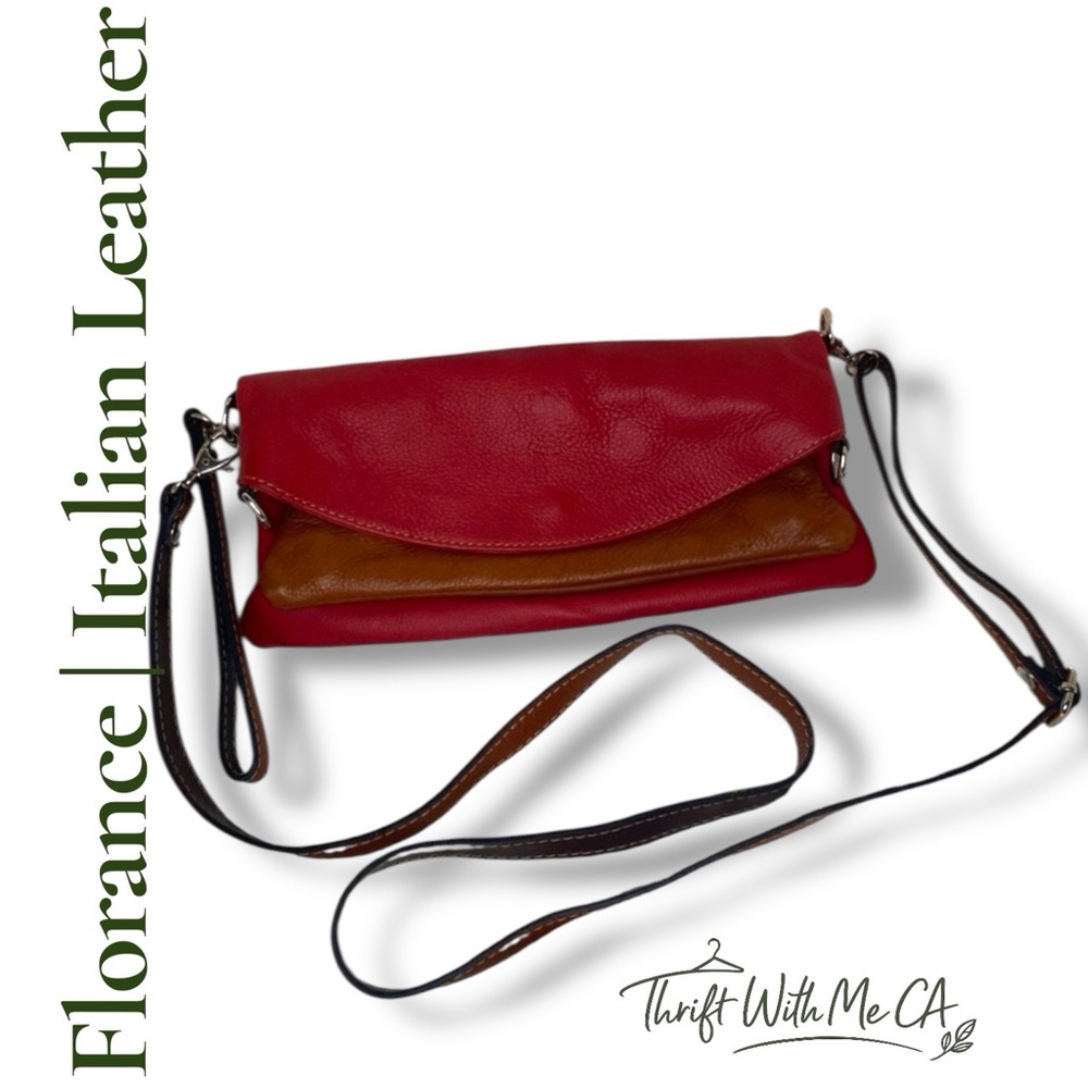 Italian Leather Crossbody Bag – Florence Italy – Genuine Leather
